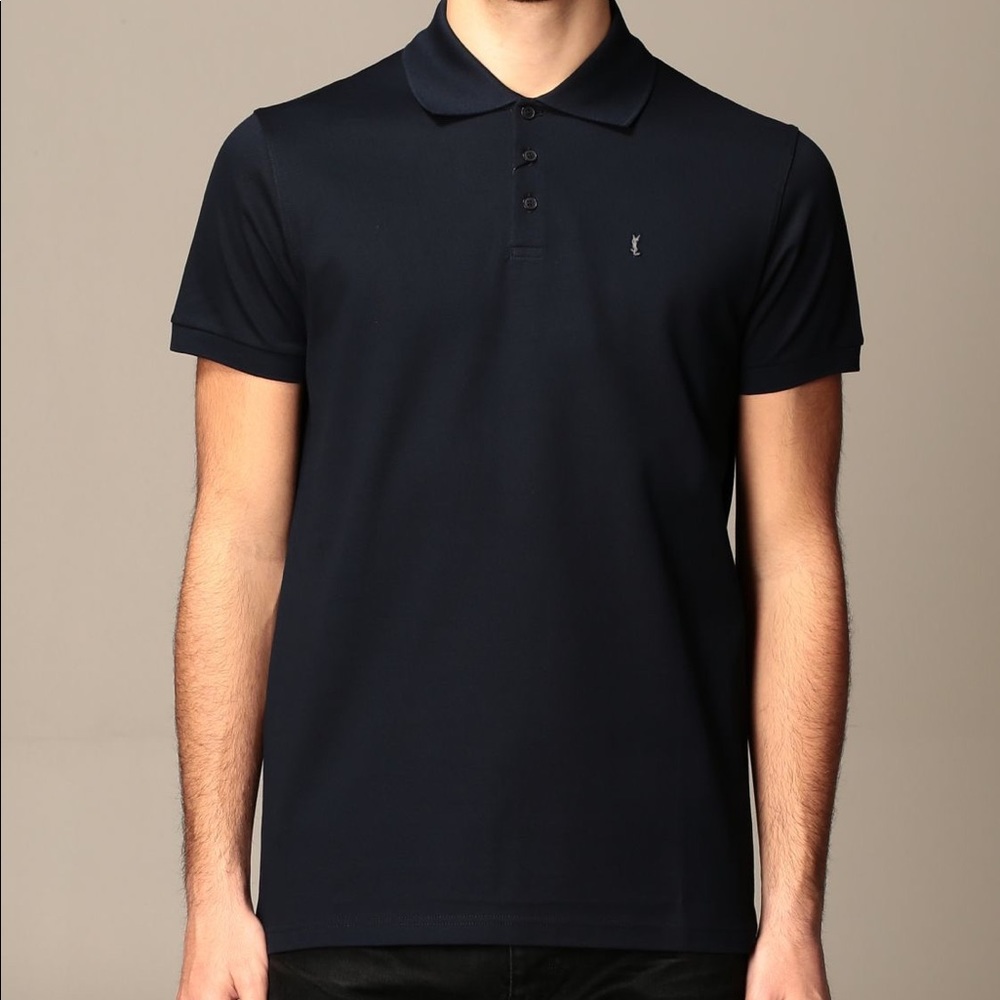 Yves Saint Lauren Monogram Polo Shirt